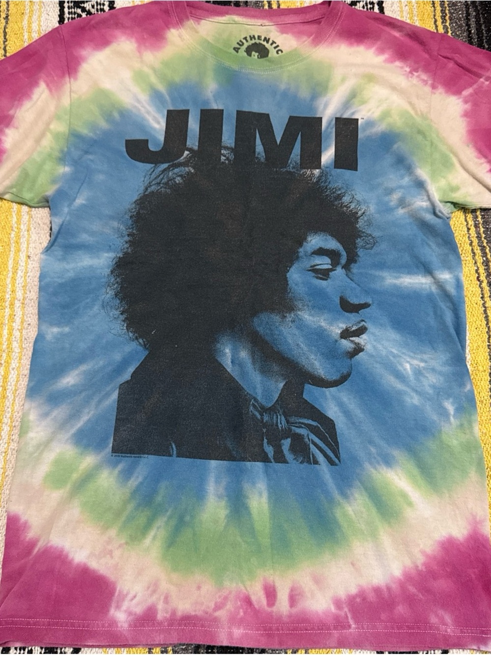 Jimi Hendrix Tie-Dye Short Sleeve Tee - Multicolor